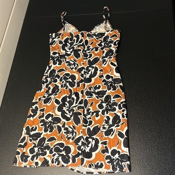 LEITH Brown and Black Floral Sun Dress SZ XS - Picture 3 of 6